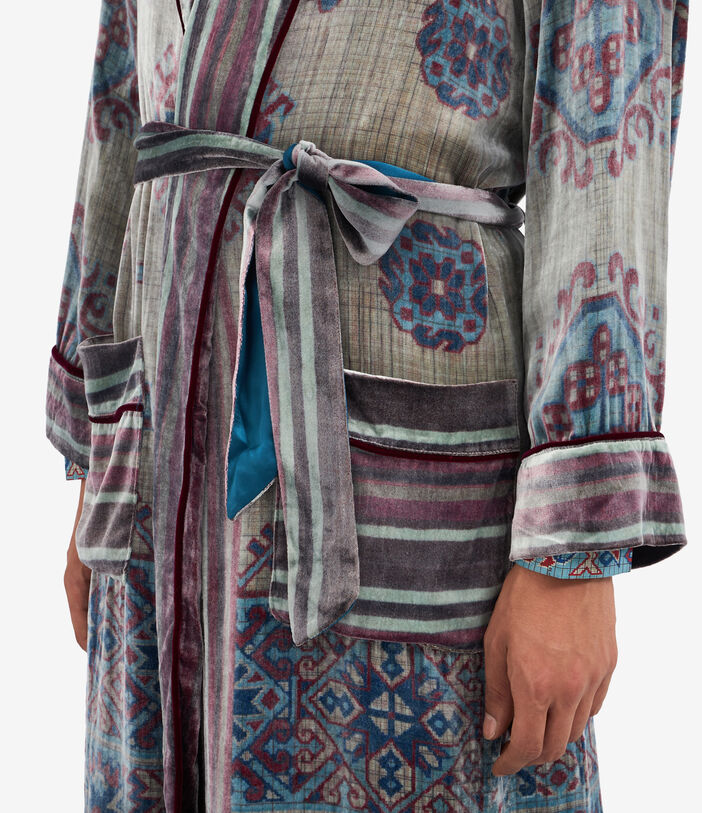 Pierre Louis Mascia KANPUR Dressing Gown Viscose Silk Multicolor KANPURSVVT11668L124VI513577101