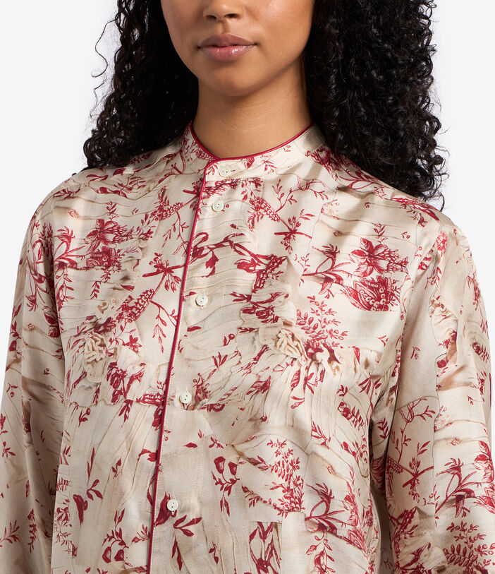Pierre Louis Mascia ALOE Longsleeve Shirt Silk Multicolor ALOESCML11185SE12247610118