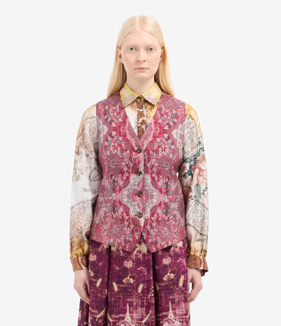 Pierre Louis Mascia CIADOX Gilet Silk Multicolor CIADOXGL12535SE516622101