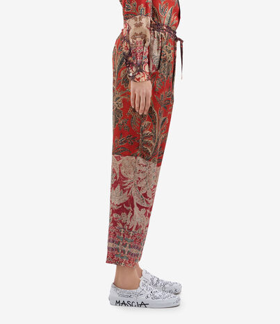 Pierre Louis Mascia ALOE Trousers Silk SPICE RED ALOESPT10959SE514850101