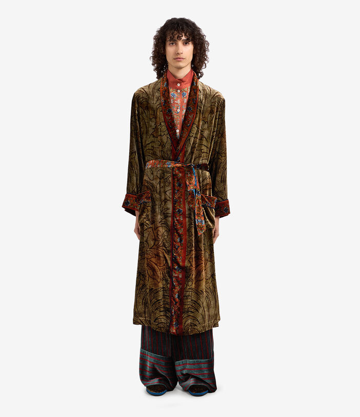 Pierre Louis Mascia KANADA Palazzo Trousers Viscose Silk Multicolor KANADAPT11665VI122478101