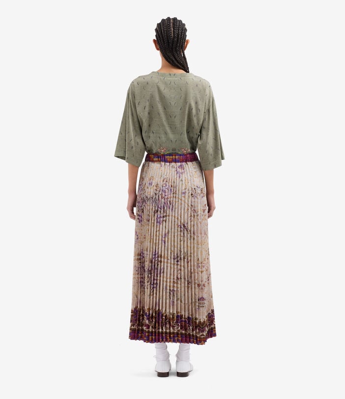 Pierre Louis Mascia CETO Pleated Maxi Skirt Polyester MALVA CETOSGO11564PL518002101