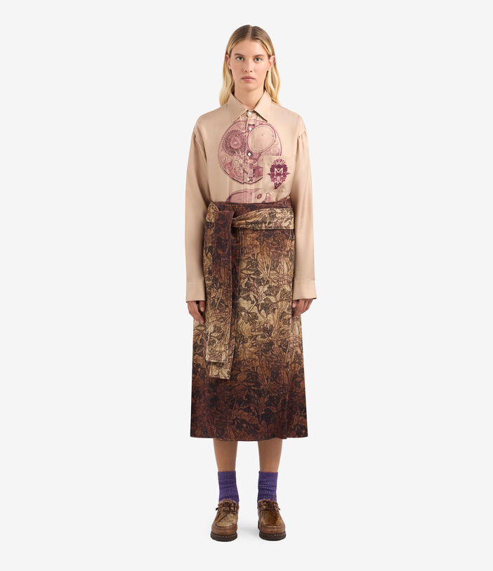 Pierre Louis Mascia CAKESC4 Skirt Wool Multicolor CAKESC4SGO12358WO139739101