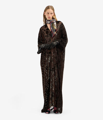 Pierre Louis Mascia PATCHDEV Dress Viscose Silk EBANO MORO PATCHDEVAB12970VIMORONERO