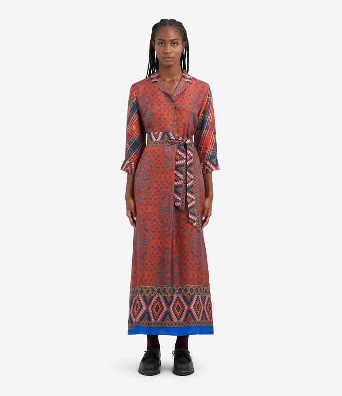 Pierre Louis Mascia ALOE Shirt Dress Silk Multicolor ALOESAB11899SE513340101