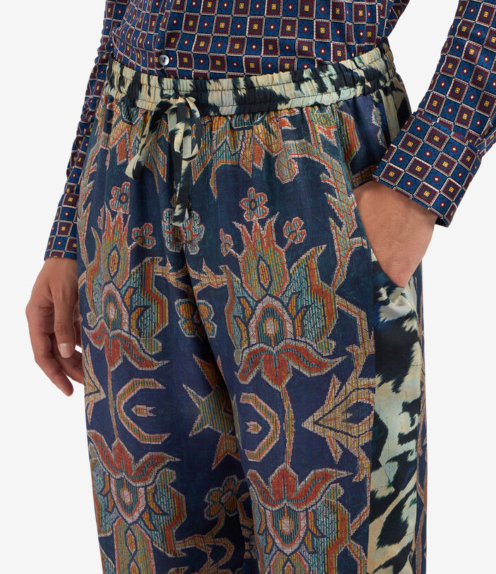 Pierre Louis Mascia ALOE Trousers Silk Multicolor ALOESPT10959SE513280101