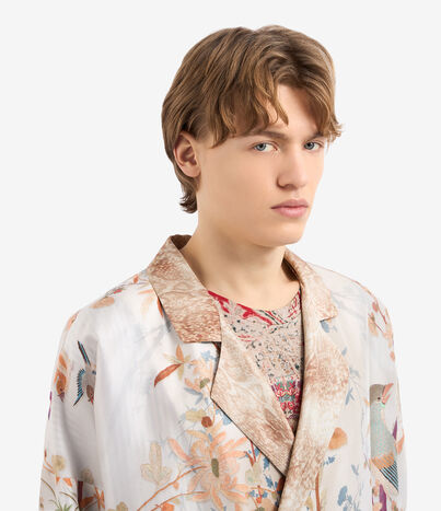 Pierre Louis Mascia ENEKAM Jacket/Raincoat Silk ECRU ENEKAMSPO12438SE514977101