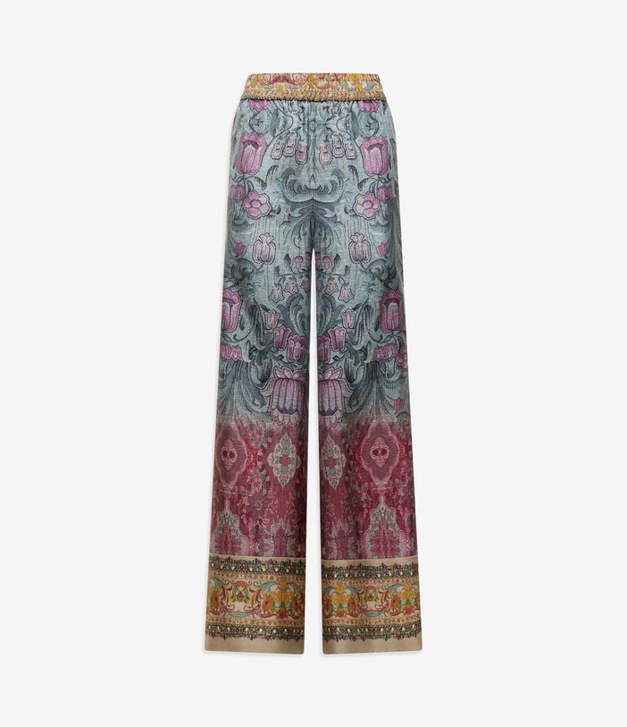 Pierre Louis Mascia CIALDA Palazzo Trousers Silk Pierre Louis Mascia CIALDA Palazzo Trousers Silk Multicolor CIALDASPT12450SE516416101