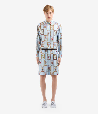Pierre Louis Mascia ALOEGOTS Shorts Silk LIGHT BLUE ALOEGOTSSPN11765SE514659101