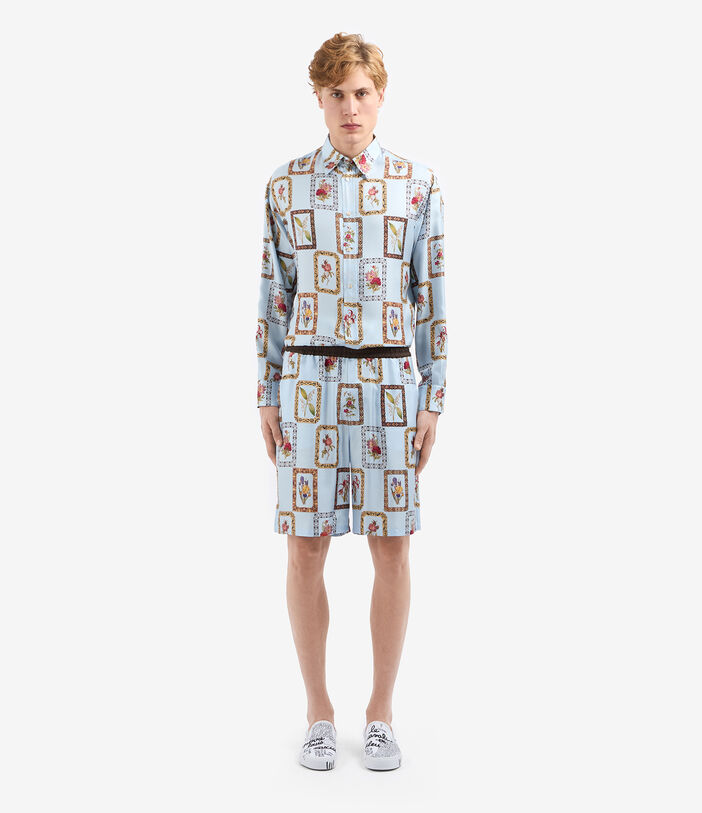 Pierre Louis Mascia ALOEGOTS Shorts Silk LIGHT BLUE ALOEGOTSSPN11765SE514659101