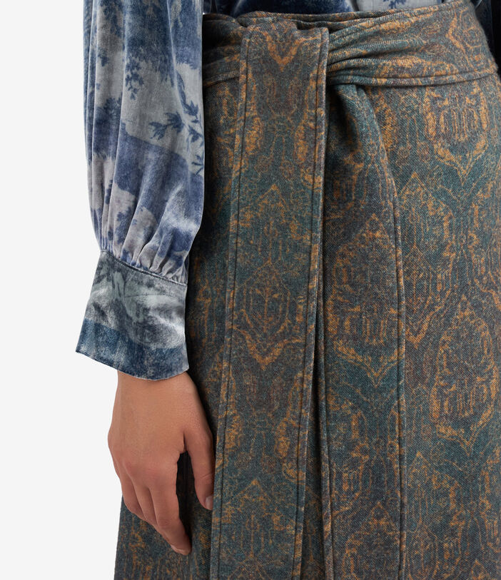 Pierre Louis Mascia CAKESC4 Skirt Wool Multicolor CAKESC4SGO12358WO139740101
