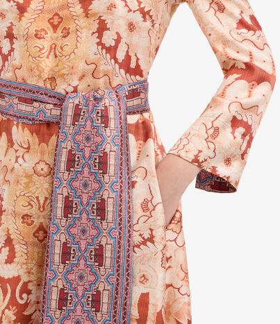 Pierre Louis Mascia ALOE Dress Silk ZAFFERANO ALOESAB12365SE516383101