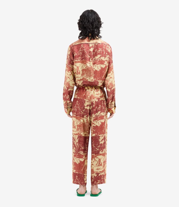 Pierre Louis Mascia ALOE Trousers Silk BAROCCO ALOESPT10959SE518112101