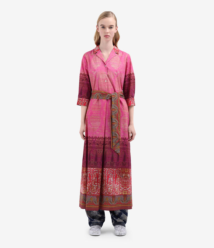 Pierre Louis Mascia DIOMEDE Shirt Dress Cotton Multicolor DIOMEDESAB11899CO514888101
