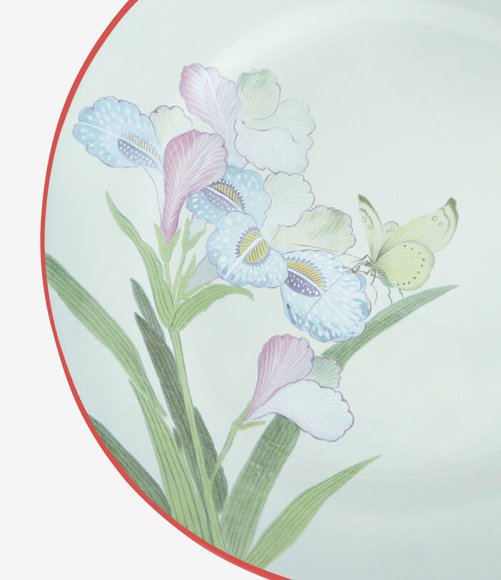 Pierre Louis Mascia PLATE Floral Plate Ceramic/Earthenware Multicolor PLATEAP02CRMAZZURRO