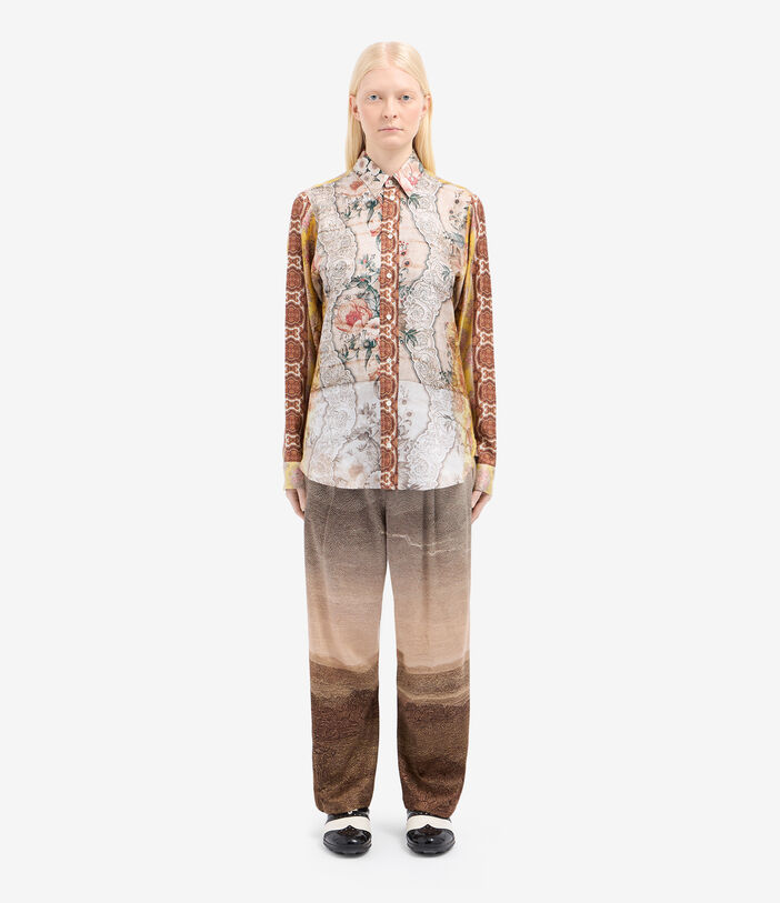 Pierre Louis Mascia ALOE Longsleeve Shirt Silk Multicolor ALOESCML12451SE516221101