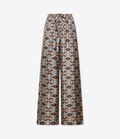 Pierre Louis Mascia ALOE Palazzo Trousers Silk GEOMETRIE BRONZEE ALOESPT11094SE146802101