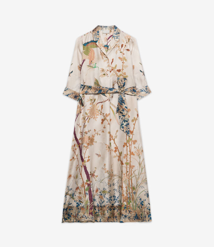 Pierre Louis Mascia ALOE Shirt Dress Silk ECRU ALOESAB11899SE515616101