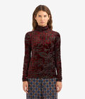 Pierre Louis Mascia PILLOW Turtleneck Top Viscose Multicolor PILLOWDO12351VI140148101