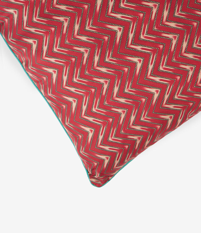 Pierre Louis Mascia CIALDA Floral Cushion Silk 90x90 CHEVRON RED CIALDAS090X090CU064SE512838101