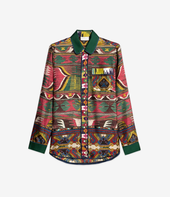 Pierre Louis Mascia ALOE Longsleeve Shirt Silk Multicolor ALOESCML10642SE513191101