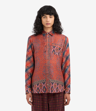 Pierre Louis Mascia ALOE Longsleeve Shirt Silk Multicolor ALOESCML12255SE513245101