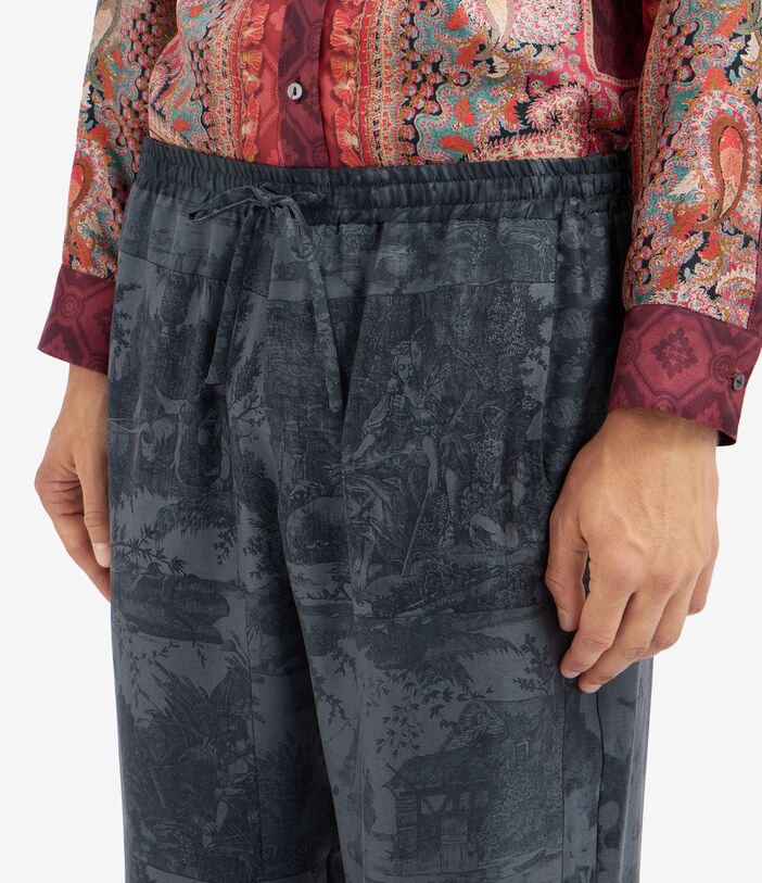 Pierre Louis Mascia ALOEGUM Trousers Silk Pierre Louis Mascia ALOEGUM Trousers Silk Multicolor ALOEGUMSPT10959SE516067104