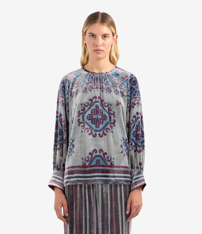 Pierre Louis Mascia KANPUR Longsleeve Shirt Viscose Silk Multicolor KANPURSVCML11947VI513602101