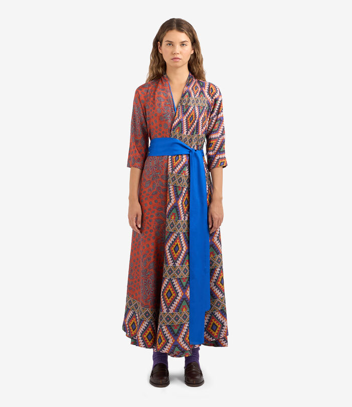 Pierre Louis Mascia CIALDA Wrap Dress Silk Multicolor CIALDASAB11914SE513358101