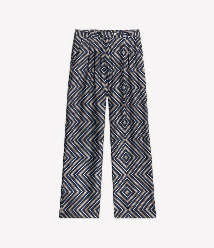 Pierre Louis Mascia CIALDA Trousers Silk Multicolor CIALDASPT12108SE139889101