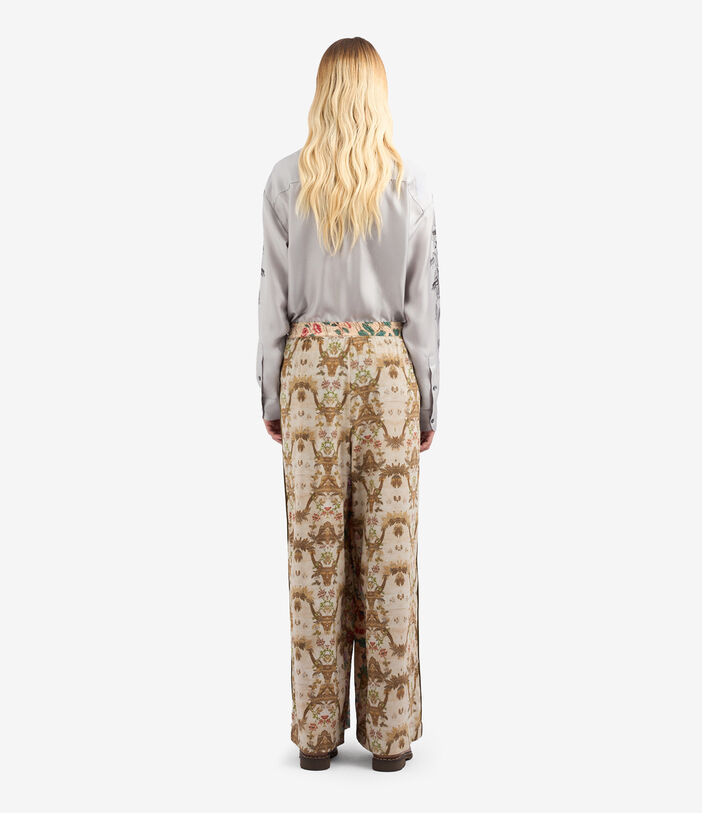 Pierre Louis Mascia ADANASTR Palazzo Trousers Silk Multicolor ADANASTRSVPT11094SE139338101