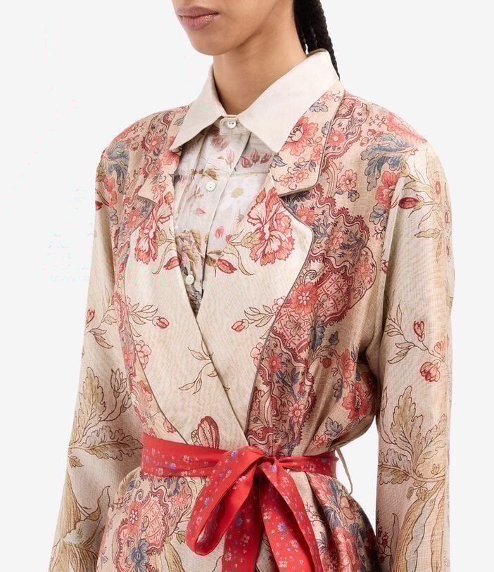 Pierre Louis Mascia ALOE Jacket Silk FIORI D’ARGILLA ALOESGC12183SE518171101