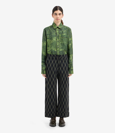 Pierre Louis Mascia DYLAN Palazzo Trousers Virgin wool Multicolor DYLANSPT12471WV143900101