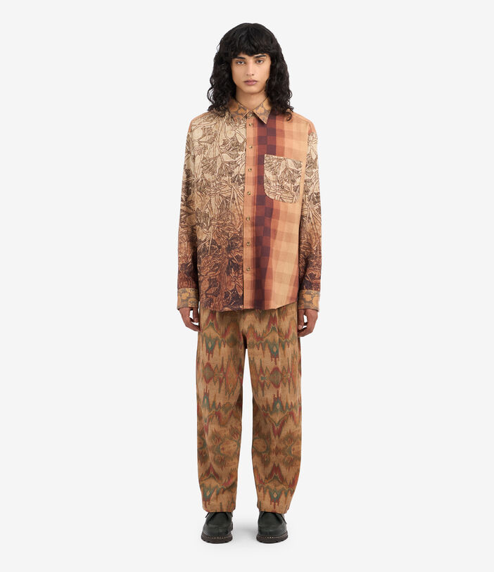 Pierre Louis Mascia K20164 Longsleeve Shirt Cashmere Silk Multicolor K20164SWCML12354WS513372101