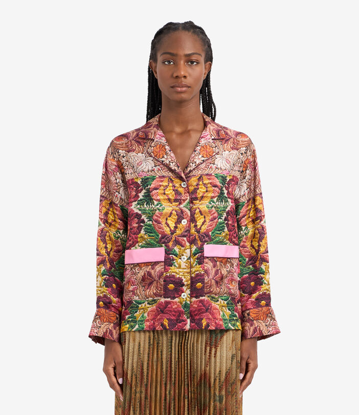 Pierre Louis Mascia ALOE Longsleeve Shirt Silk Multicolor ALOESCML11525SE513240101