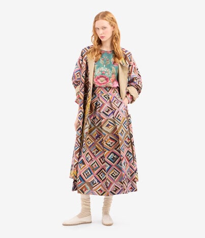 Pierre Louis Mascia SALATO Pleated Skirt Cotton MOSAICO SALATOSGO12360CO518065101