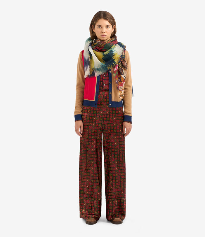 Pierre Louis Mascia RANAT Palazzo Trousers Polyester Multicolor RANATSPT12054PL139596103