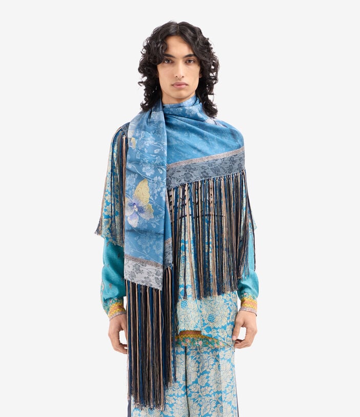 Pierre Louis Mascia ALOEUW Scarf Silk 135x135 CIELO VELATO ALOEUWSW135X135INSE517561101