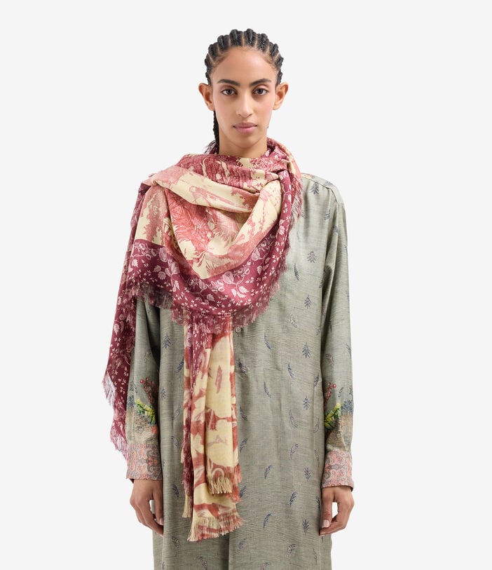 Pierre Louis Mascia ALOEUW Shawl Scarf Silk 135x195 BAROCCO ALOEUWSW135X195S4SE514452104