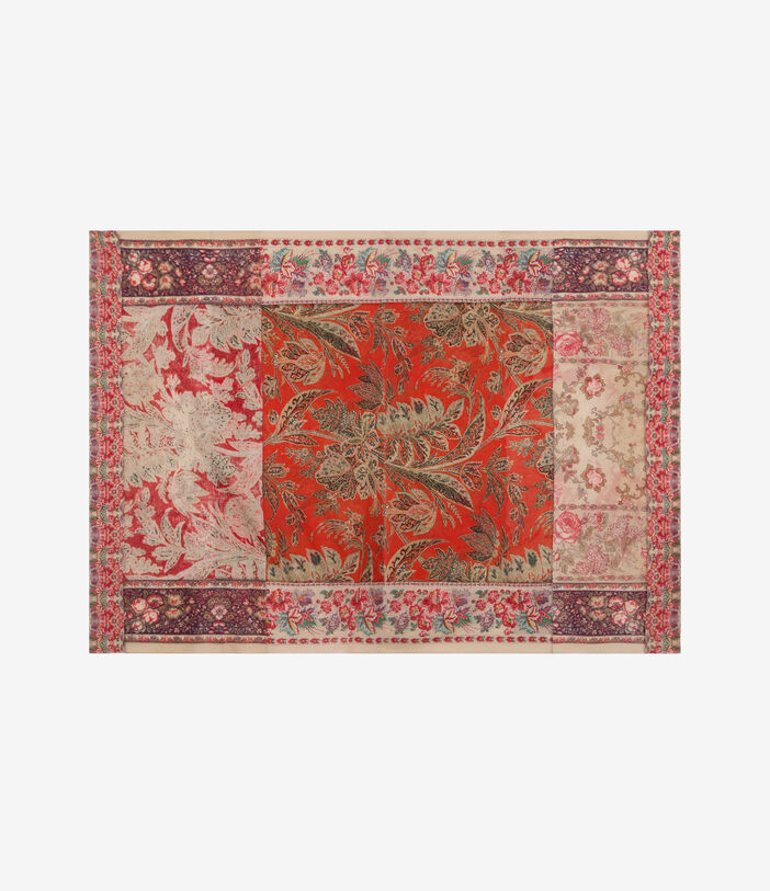 Pierre Louis Mascia HAWNBCI Shawl Scarf Cotton Silk 135x190 SPICE RED HAWNBCISW135X190PCO51433110130