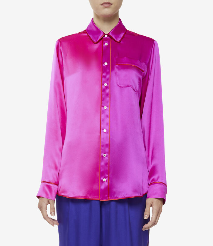 Pierre Louis Mascia ADANA Longsleeve Shirt Silk FUXIA ADANAUCML10642SEFUXIA