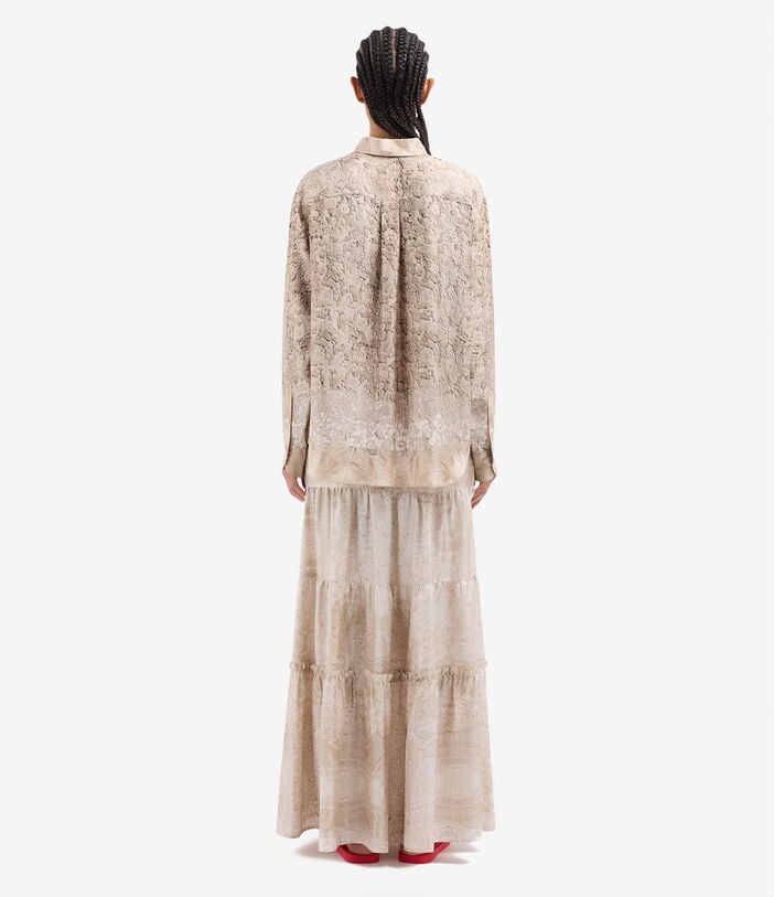 Pierre Louis Mascia ALOE Longsleeve Shirt Silk ARAZZO ANTICO ALOESCML10643SE517722101