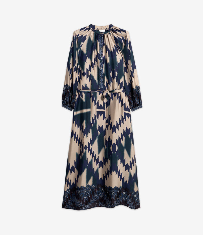 Pierre Louis Mascia ALOE Dress Silk Multicolor ALOESAB11524SE513355101
