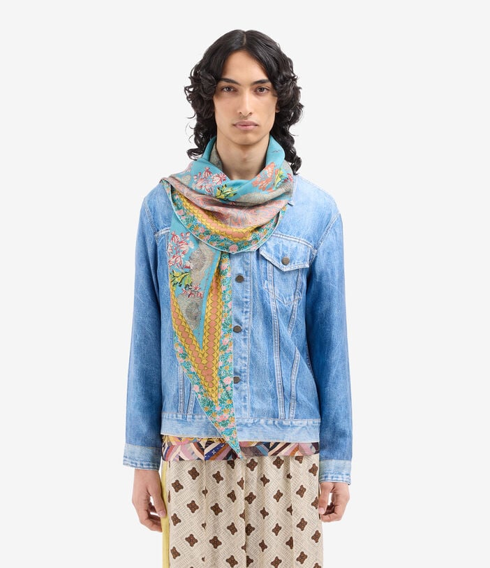 Pierre Louis Mascia ALOEUW Scarf Silk 65x120 CELESTE ALOEUWSW065X120LMFSE517551101