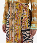 Pierre Louis Mascia ALOE Wrap Skirt Silk TRIBALE CHIAROSCURO ALOESGO12830SE518396101