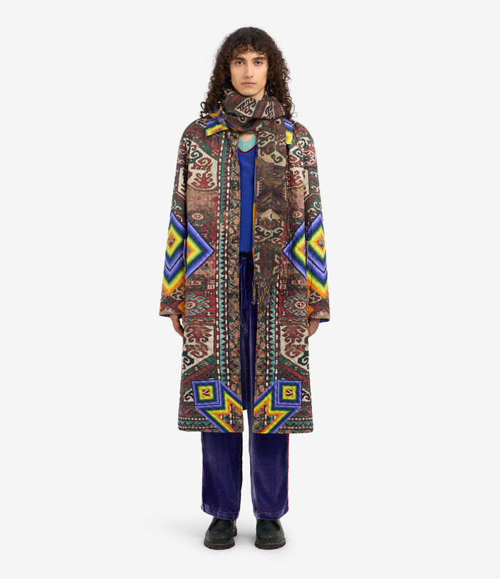 Pierre Louis Mascia ALOINT Raincoat Polyester Silk Multicolor ALOINTIMP12324PL513549101