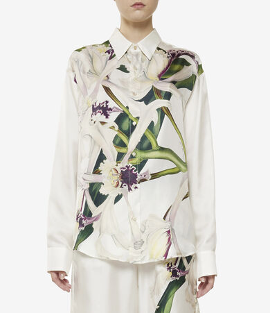 ALOEGOTS Longsleeve Shirt Silk Shirts & Blouses in Multicolor 