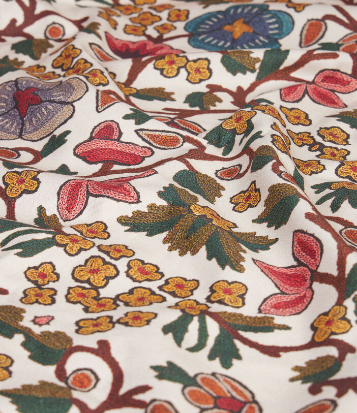 Pierre Louis Mascia CERBIATTOOTT Floral Tablecloth Cotton 210x350 CHEVRON RED CERBIATTOOTTB210X350PACCO512906101