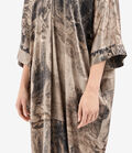Pierre Louis Mascia MUTKA Kaftan Dress Silk LITOGRAFIA FUM&Eacute; MUTKASAB12658SE518028101