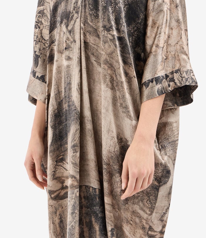 Pierre Louis Mascia MUTKA Kaftan Dress Silk LITOGRAFIA FUMÉ MUTKASAB12658SE518028101